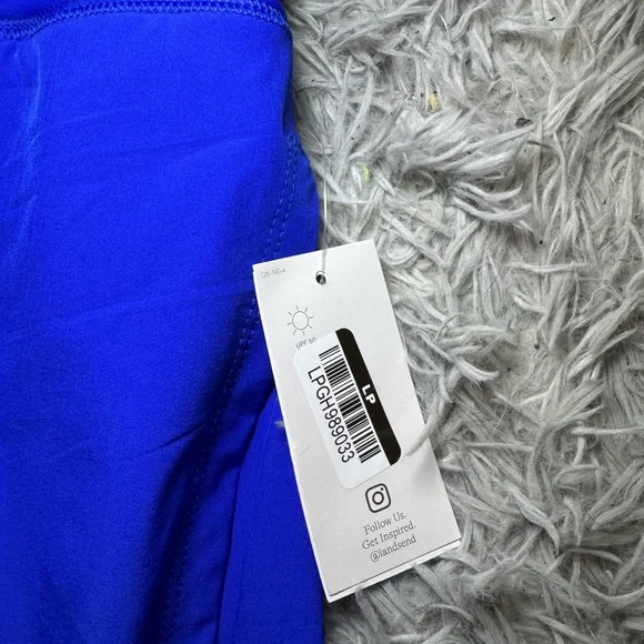 Lands’ End Women’s Swim Shorts - Blue Size Medium NWT - Picture 2 of 6